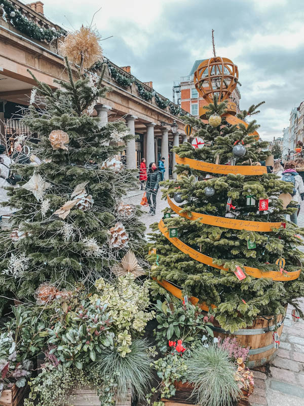 Covent Garden Winter woodland trees for christmas 