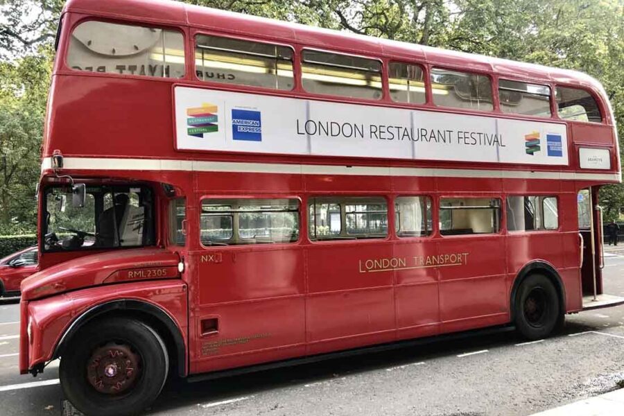 London restaurant festival bus