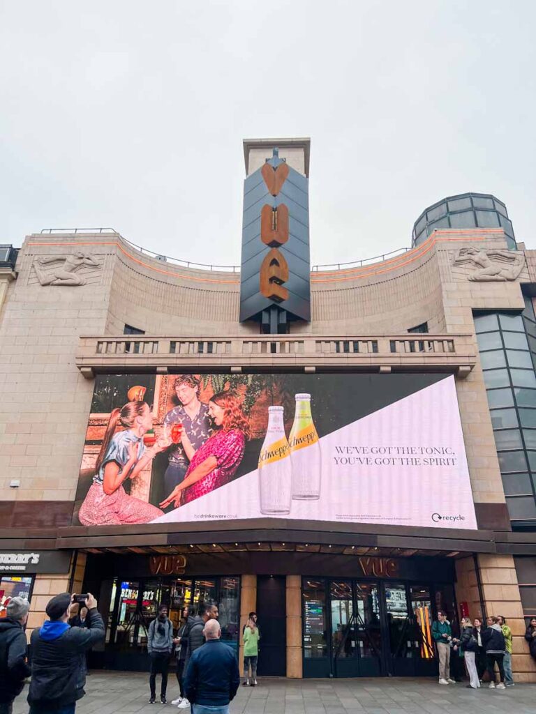 Vue cinema Leicester square