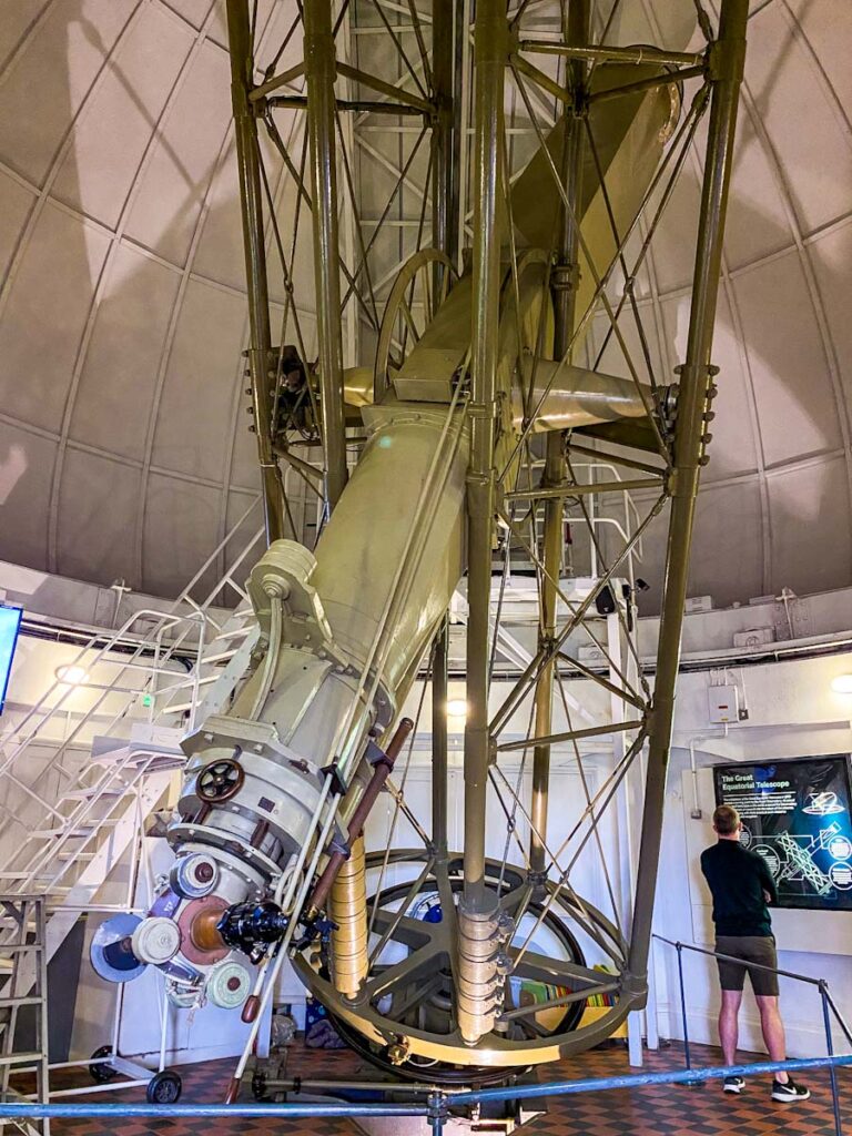 The telescope in the Royal Observatory Greenwich