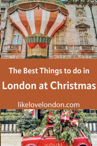 The best things to do in London at Christmas pin image