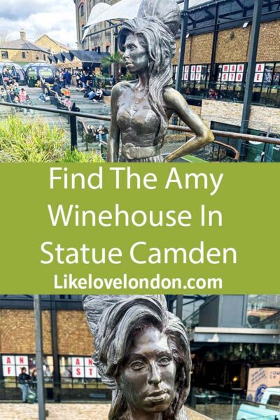 Where to find the Amy Winehouse Statue in Camden London pin